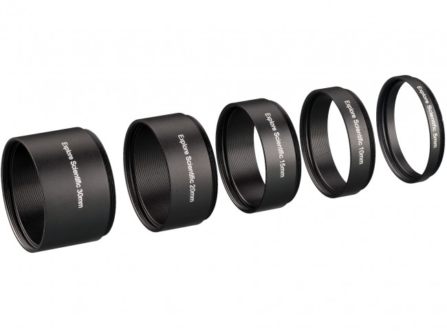 Набор удлинительных колец Explore Scientific M48x0.75 (30,20,15,10,5 мм)