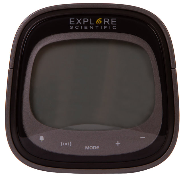 Часы цифровые Explore Scientific Dual с будильником, черные Часы цифровые Explore Scientific Dual с будильником, черные