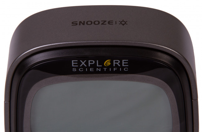 Часы цифровые Explore Scientific Dual с будильником, черные Часы цифровые Explore Scientific Dual с будильником, черные