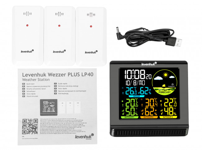 Метеостанция Levenhuk Wezzer PLUS LP40 Метеостанция Levenhuk Wezzer PLUS LP40