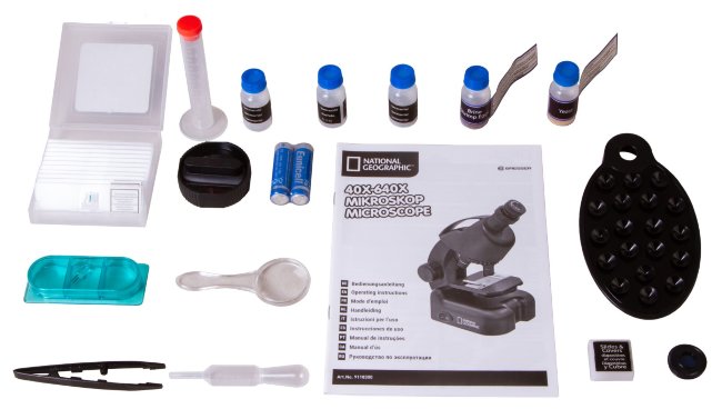 Набор Bresser National Geographic: телескоп 50/600 AZ и микроскоп 40–640x Набор Bresser National Geographic: телескоп 50/600 AZ и микроскоп 40–640x