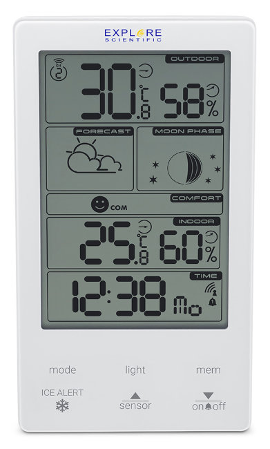 Метеостанция Explore Scientific Classic Vertical, белая