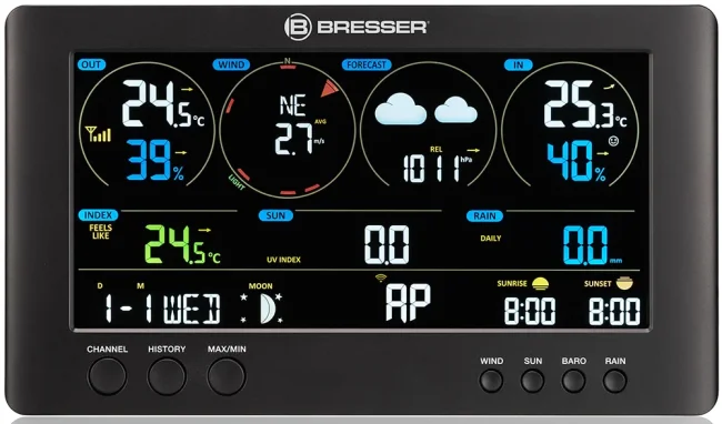 База для метеостанций Bresser Wi-Fi ClearView База для метеостанций Bresser Wi-Fi ClearView