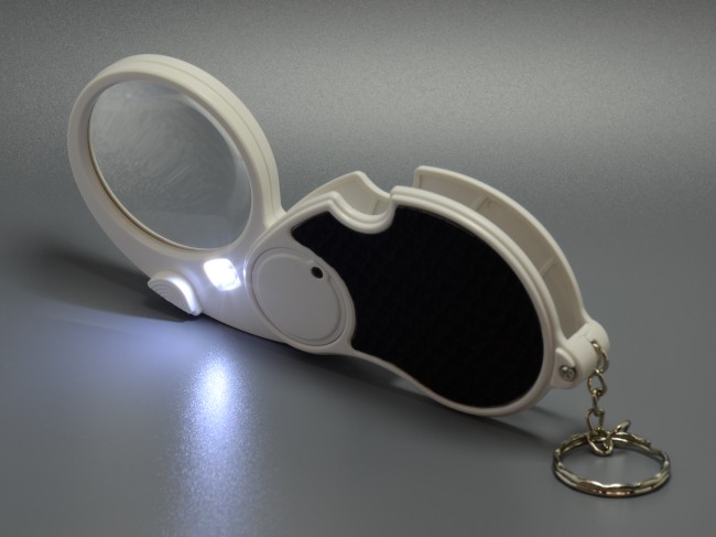 Лупа карманная 5х-45мм складная с подсветкой (1 LED) Kromatech MG6901