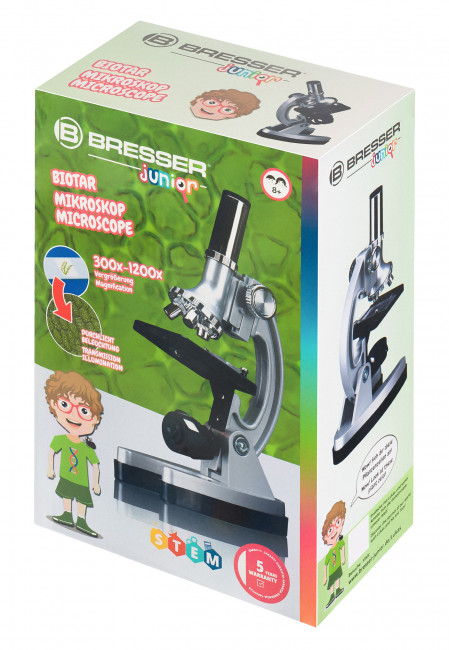 Микроскоп Bresser Junior Biotar 300–1200x, без кейса Микроскоп Bresser Junior Biotar 300–1200x, без кейса