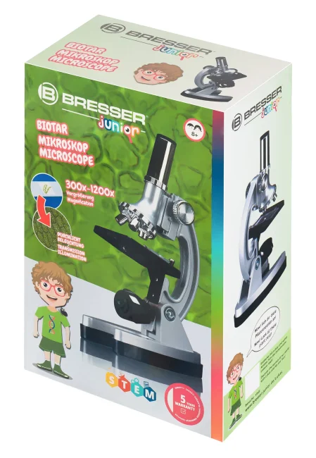 Микроскоп Bresser Junior Biotar 300–1200x, без кейса