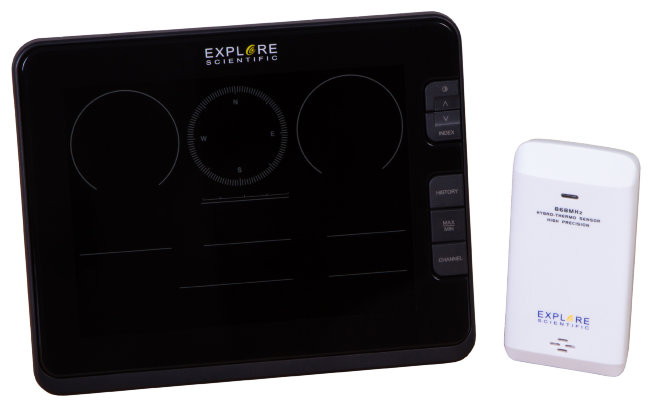 Метеостанция Explore Scientific «7 в 1» Wi-Fi, профессиональная, черная