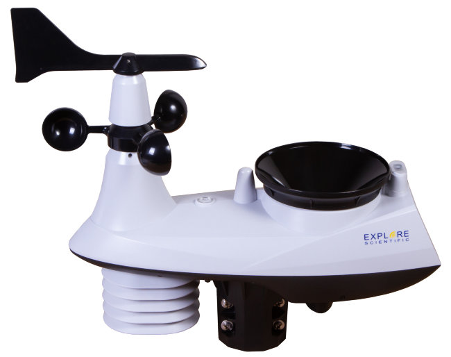 Метеостанция Explore Scientific «7 в 1» Wi-Fi, профессиональная, черная