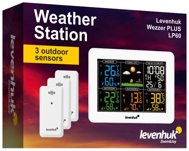 Метеостанция Levenhuk Wezzer PLUS LP60 Метеостанция Levenhuk Wezzer PLUS LP60
