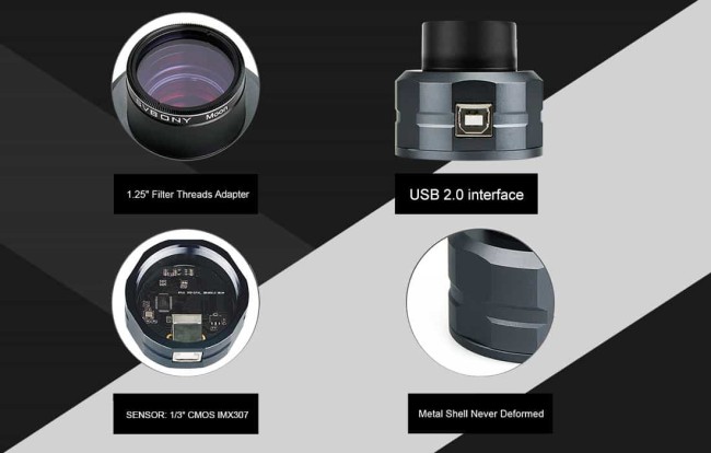 Астрономическая камера SVBONY 2 Мпикс (SV105)