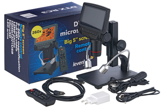 Микроскоп с дистанционным управлением Levenhuk DTX RC3
