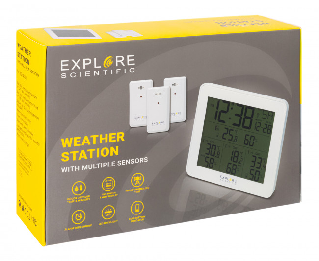 Метеостанция Explore Scientific с тремя датчиками