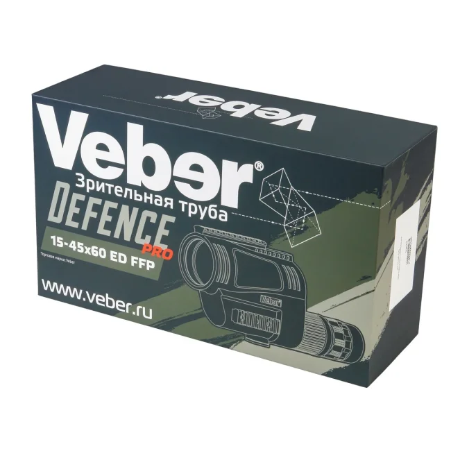 Зрительная труба Veber Defence PRO 15-45x60 ED FFP Зрительная труба Veber Defence PRO 15-45x60 ED FFP