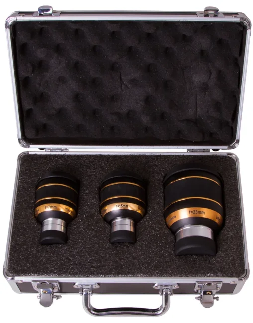 Набор окуляров Sky-Watcher UWA 82° (7 мм, 15 мм, 23 мм) Набор окуляров Sky-Watcher UWA 82° (7 мм, 15 мм, 23 мм)