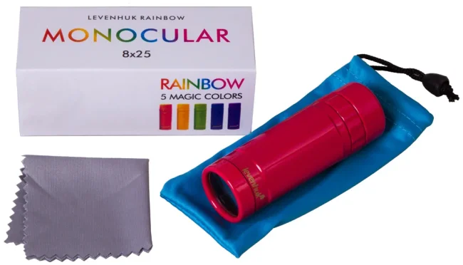 Монокуляр Levenhuk Rainbow 8x25 Red Berry Монокуляр Levenhuk Rainbow 8x25 Red Berry