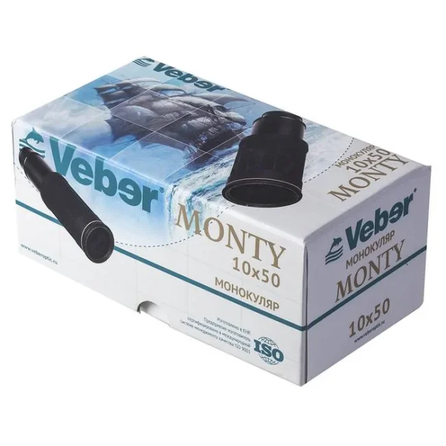 Монокуляр Veber Monty 10x50 BR черный Монокуляр Veber Monty 10x50 BR черный
