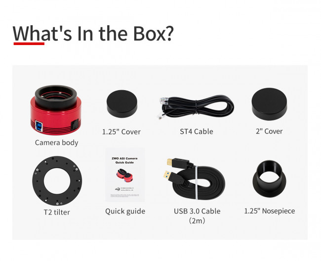 Цифровая камера-гид ZWO ASI432MM (монохромная)