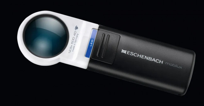 Лупа асферическая Eschenbach mobilux LED, 35 мм, 12.5х
