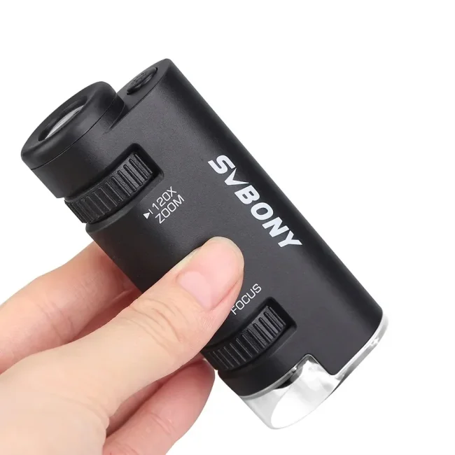 Портативный микроскоп SVBONY SV603 60-120x (чёрный)