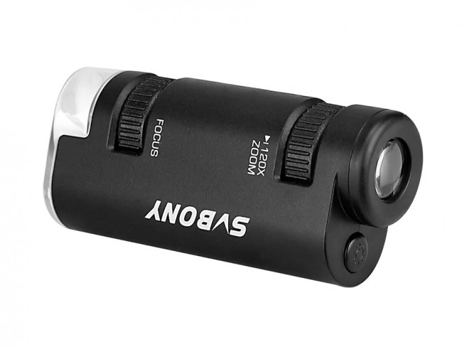 Портативный микроскоп SVBONY SV603 60-120x (чёрный)
