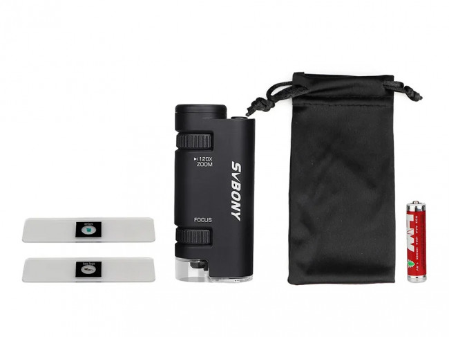 Портативный микроскоп SVBONY SV603 60-120x (чёрный)