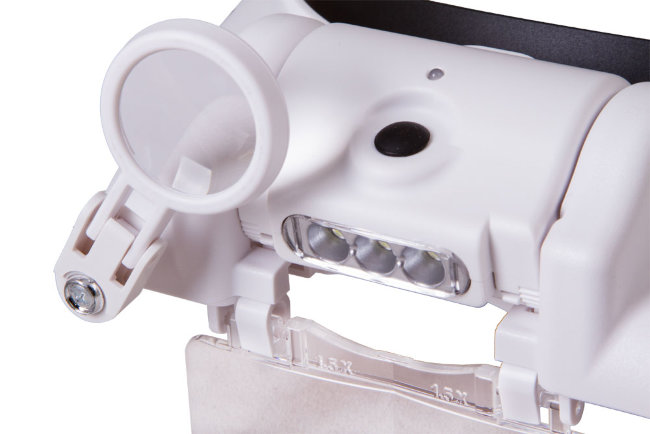 Лупа налобная с аккумулятором Levenhuk Zeno Vizor HR4