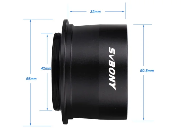 Адаптер SVBONY 2" к Т2 (М42х0,75) Адаптер SVBONY 2" к Т2 (М42х0,75)
