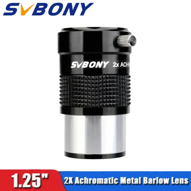 Линза Барлоу SVBONY 2х, 1,25", ахроматическая (118) Линза Барлоу SVBONY 2х, 1,25", ахроматическая (118)