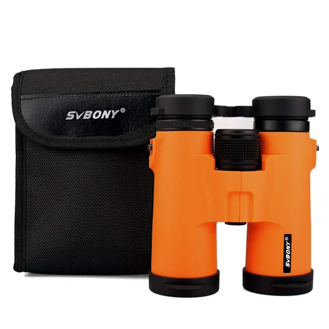 Бинокль SVBONY 10x42 HD компактный, оранжевый Бинокль SVBONY 10x42 HD компактный, оранжевый