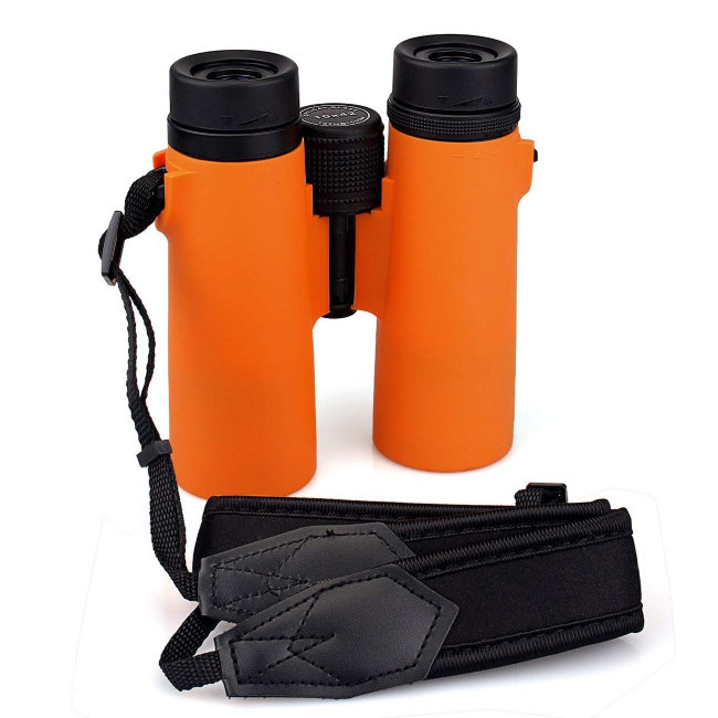 Бинокль SVBONY 10x42 HD компактный, оранжевый