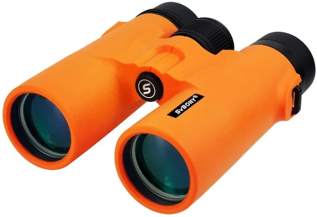 Бинокль SVBONY 10x42 HD компактный, оранжевый Бинокль SVBONY 10x42 HD компактный, оранжевый