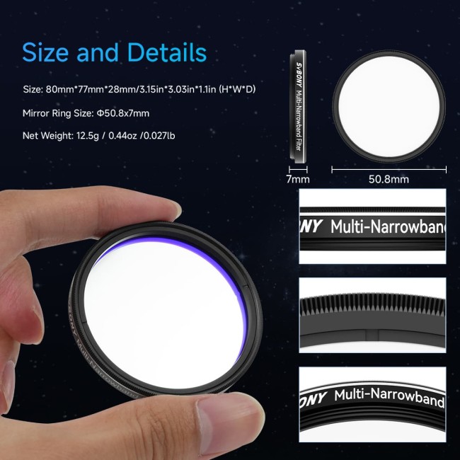 Фильтр SVBONY Multi-Narrowband, 2" Фильтр SVBONY Multi-Narrowband, 2"