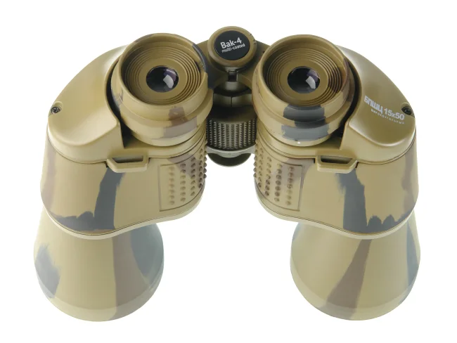 Бинокль Veber Classic БПШЦ 15x50 VRWA широкоугольный, камуфлированный Бинокль Veber Classic БПШЦ 15x50 VRWA широкоугольный, камуфлированный