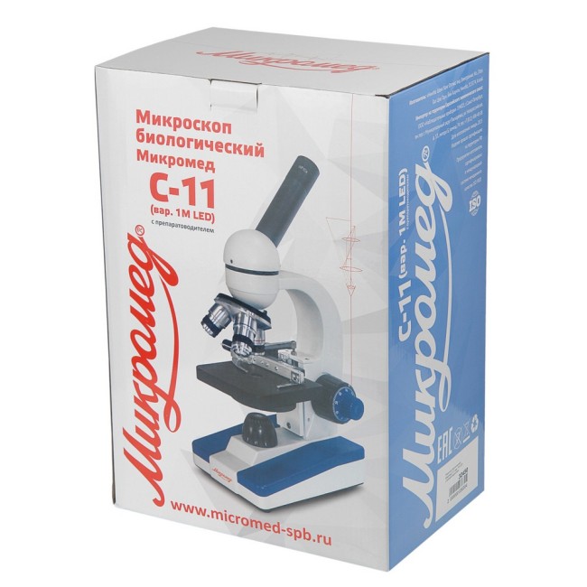 Микроскоп биологический Микромед С-11 (вар. 1М LED) с препаратоводителем Микроскоп биологический Микромед С-11 (вар. 1М LED) с препаратоводителем