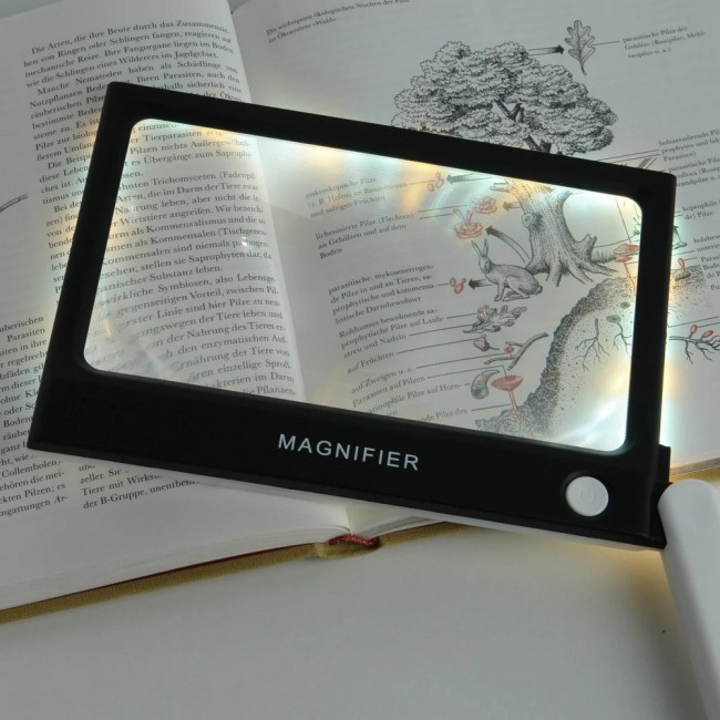 Лупа складная Veber MG1810 с подсветкой Лупа складная Veber MG1810 с подсветкой