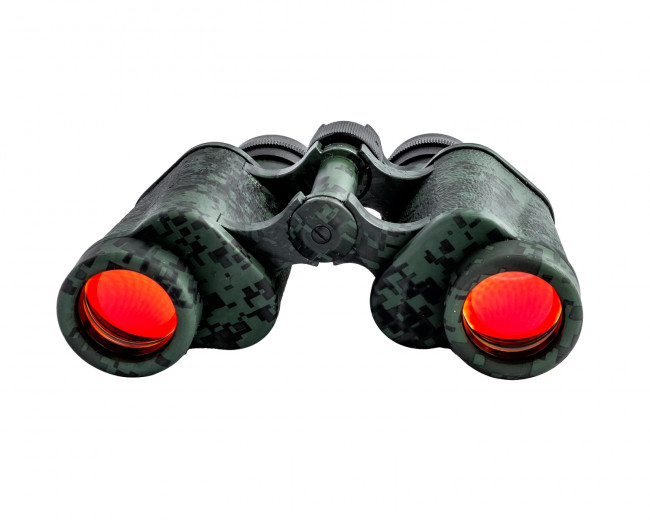 Бинокль КОМЗ БПЦс 8х30 рубин с сеткой пиксель
