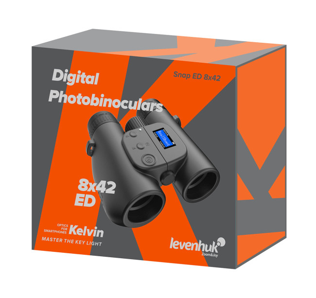 Фотобинокль цифровой Levenhuk Kelvin Snap ED 8x42