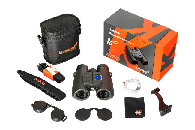 Фотобинокль цифровой Levenhuk Kelvin Snap ED 8x42 Фотобинокль цифровой Levenhuk Kelvin Snap ED 8x42