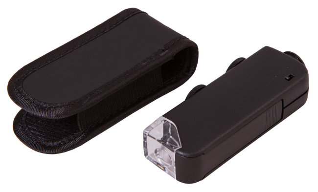 Микроскоп карманный Bresser 60x-100x со светодиодной подсветкой