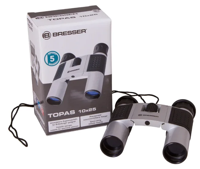 Бинокль Bresser Topas 10x25 Silver Бинокль Bresser Topas 10x25 Silver