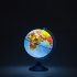 Глобус Земли физико-политический Классик Евро 250 мм с подсветкой от батареек