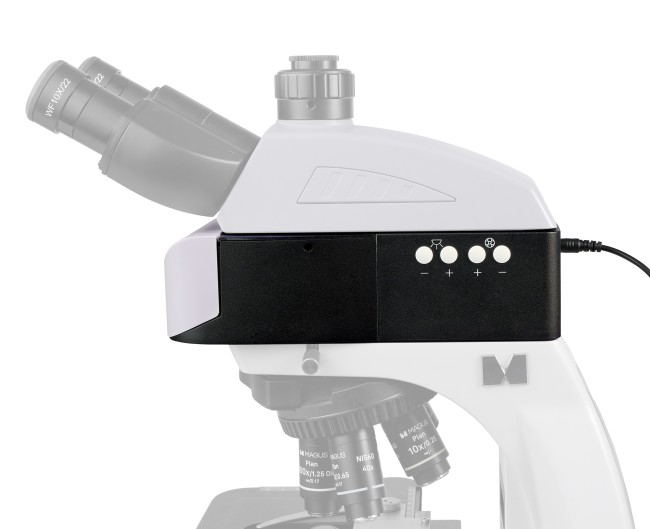 Насадка эпи-люминесцентная моторизованная MAGUS Epi-FL04M LED, блоки люминесцентных фильтров B/G/UV Насадка эпи-люминесцентная моторизованная MAGUS Epi-FL04M LED, блоки люминесцентных фильтров B/G/UV