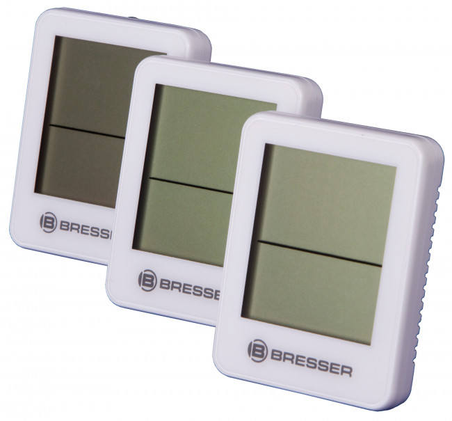 Гигрометр и термометр Bresser Temeo Hygro, набор 3 шт., белый Гигрометр и термометр Bresser Temeo Hygro, набор 3 шт., белый