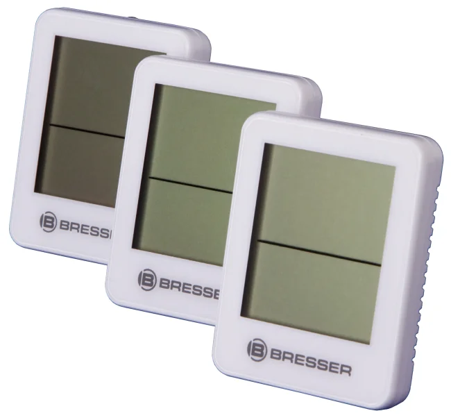Гигрометр и термометр Bresser Temeo Hygro, набор 3 шт., белый Гигрометр и термометр Bresser Temeo Hygro, набор 3 шт., белый