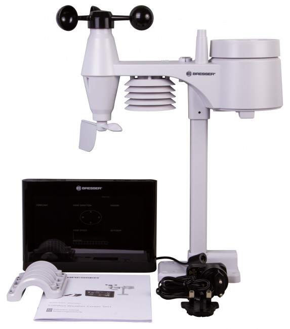 Метеостанция Bresser Comfort «5 в 1» с цветным дисплеем, черная Метеостанция Bresser Comfort «5 в 1» с цветным дисплеем, черная
