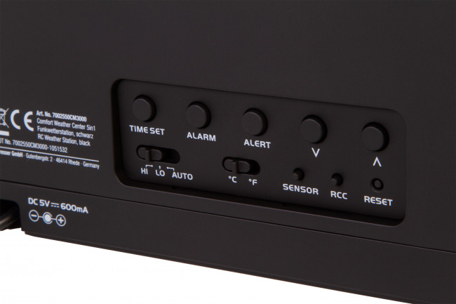 Метеостанция Bresser Comfort «5 в 1» с цветным дисплеем, черная Метеостанция Bresser Comfort «5 в 1» с цветным дисплеем, черная