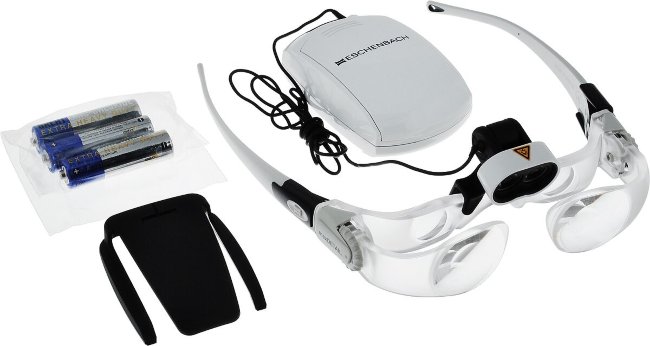 Очки-лупа Eschenbach maxDETAIL LED, 2.0х