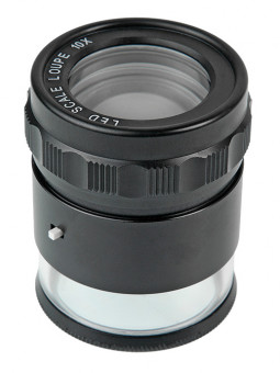 Лупа Veber 7175 измерительная с подсветкой (10х, 28мм)