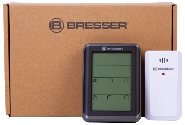 Гигрометр с часами Bresser MyClimate, черный