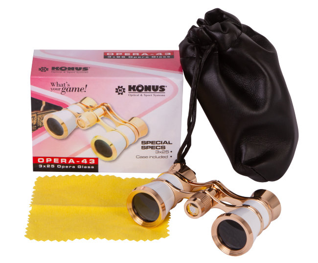 Театральный бинокль Konus 3x25 Pearl Театральный бинокль Konus 3x25 Pearl